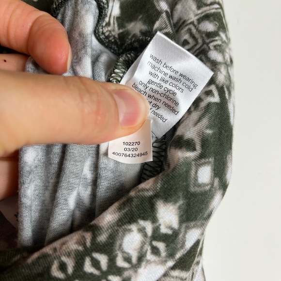 Sonoma Green Tie-Dye Boho Maxi Skirt S Soft Stretch Waist Earthy Vibes - Picture 10 of 12